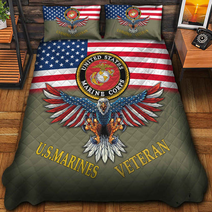 U.S. Veteran Bedding Set huda240903 | Patriotic Gift