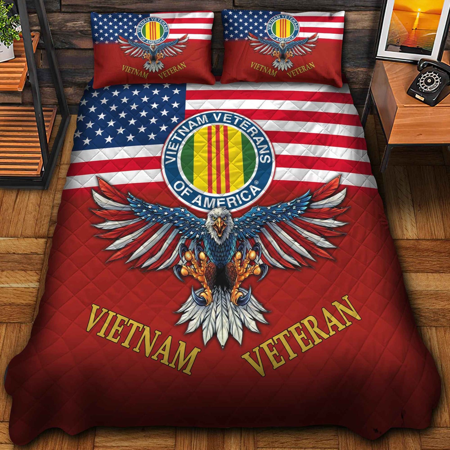 U.S. Veteran Bedding Set huda240903 | Patriotic Gift