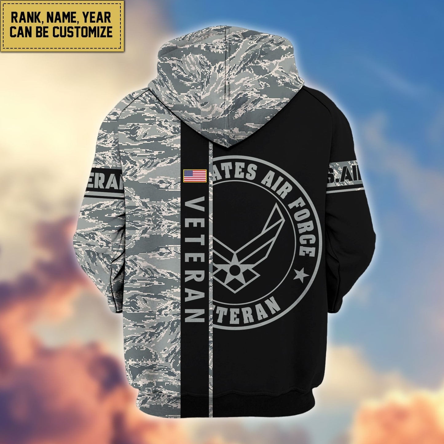 U.S. Veteran Zip Hoodie HB141203 | Patriotic Gift