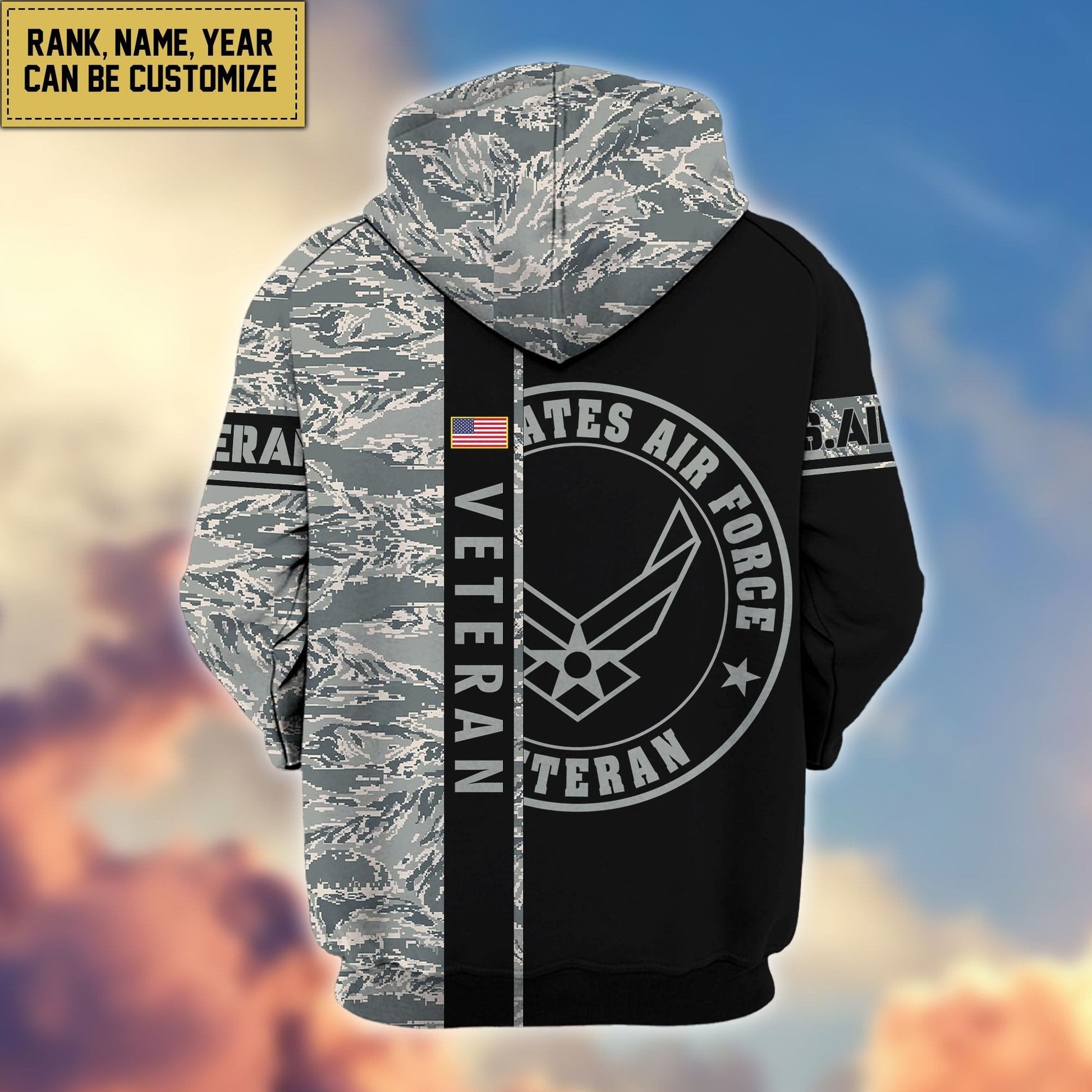 U.S. Veteran Zip Hoodie HB141203 | Patriotic Gift