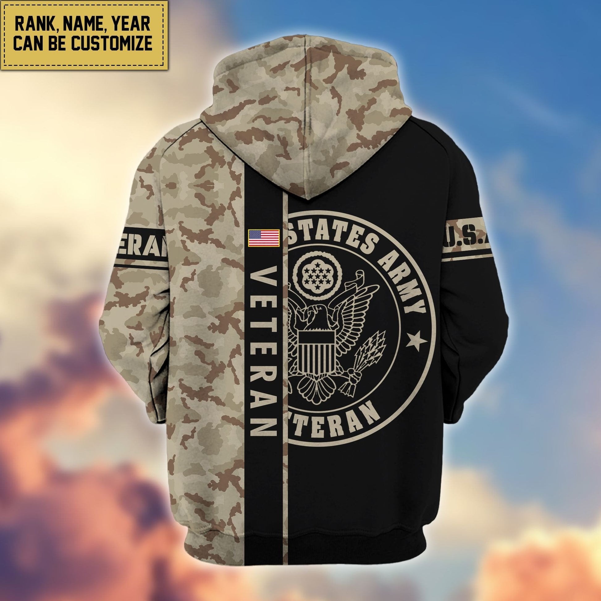 U.S. Veteran Zip Hoodie HB141203 | Patriotic Gift