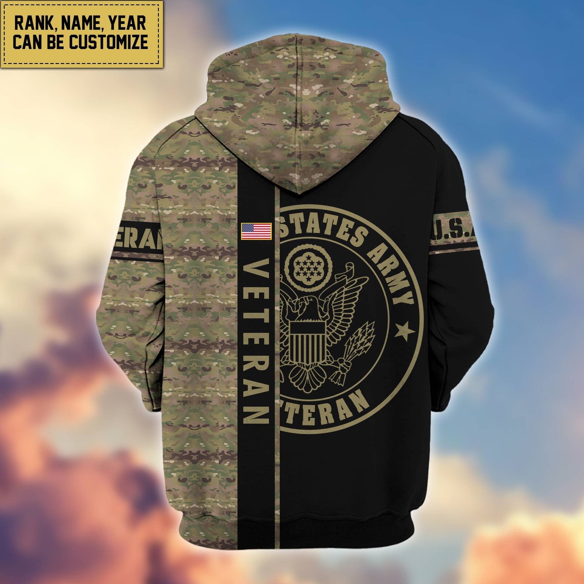U.S. Veteran Zip Hoodie HB141203 | Patriotic Gift
