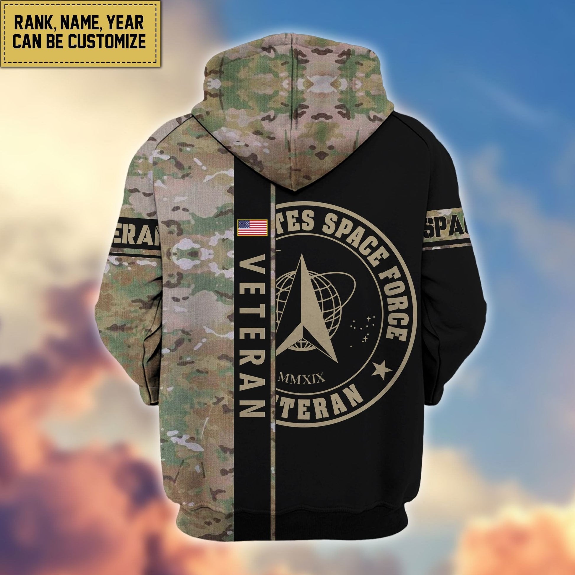 U.S. Veteran Zip Hoodie HB141203 | Patriotic Gift