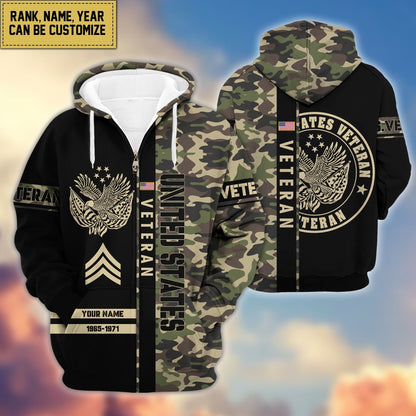 U.S. Veteran Zip Hoodie HB141203 | Patriotic Gift