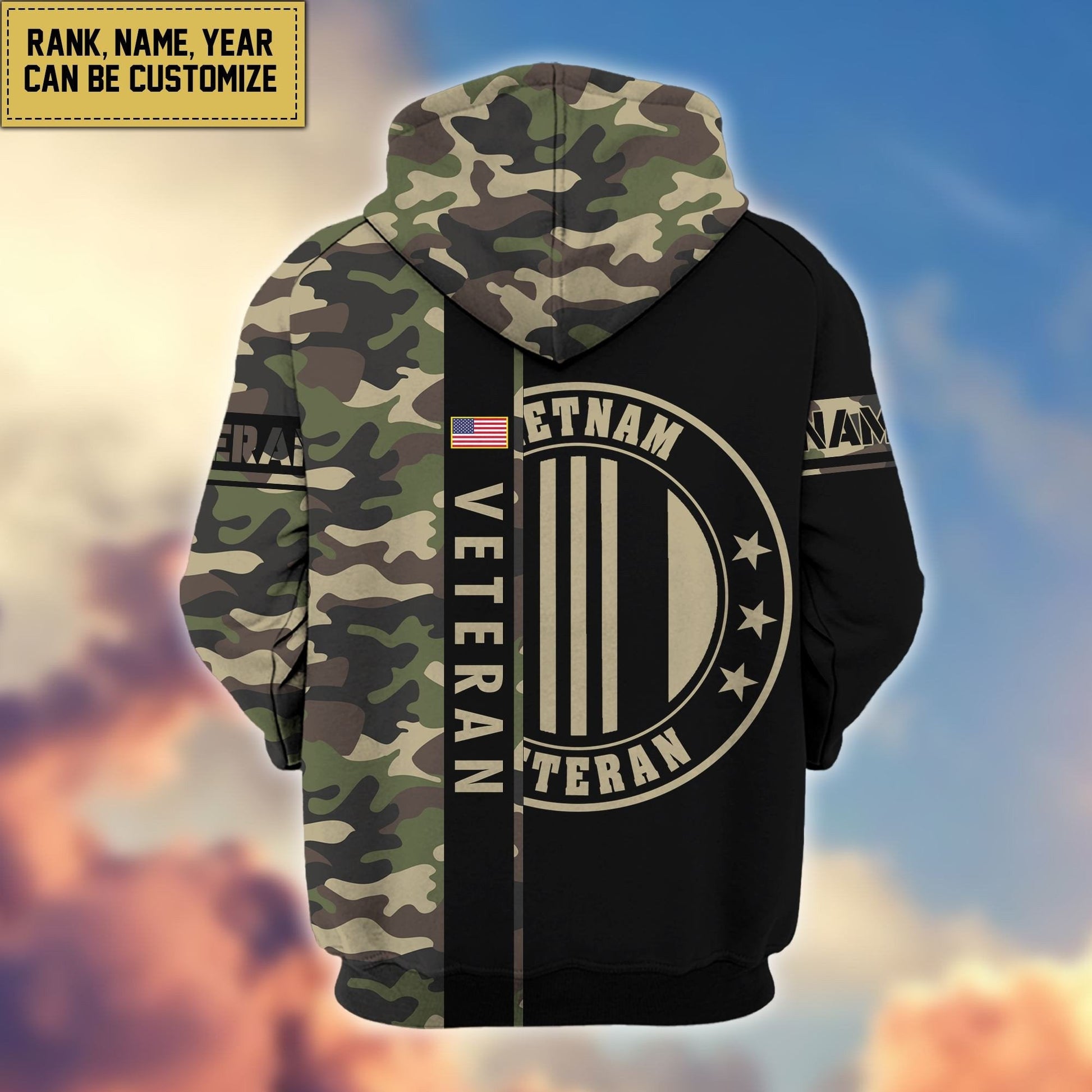 U.S. Veteran Zip Hoodie HB141203 | Patriotic Gift
