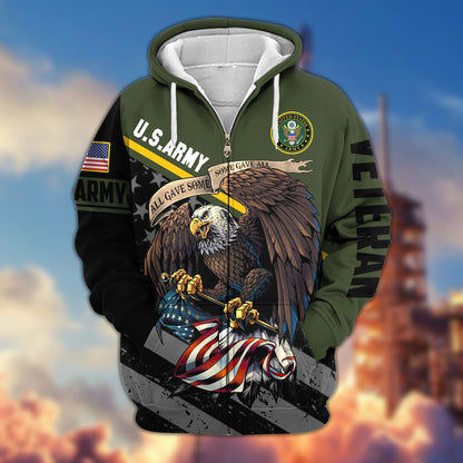 U.S. Veteran Zip Hoodie | Patriotic Gift