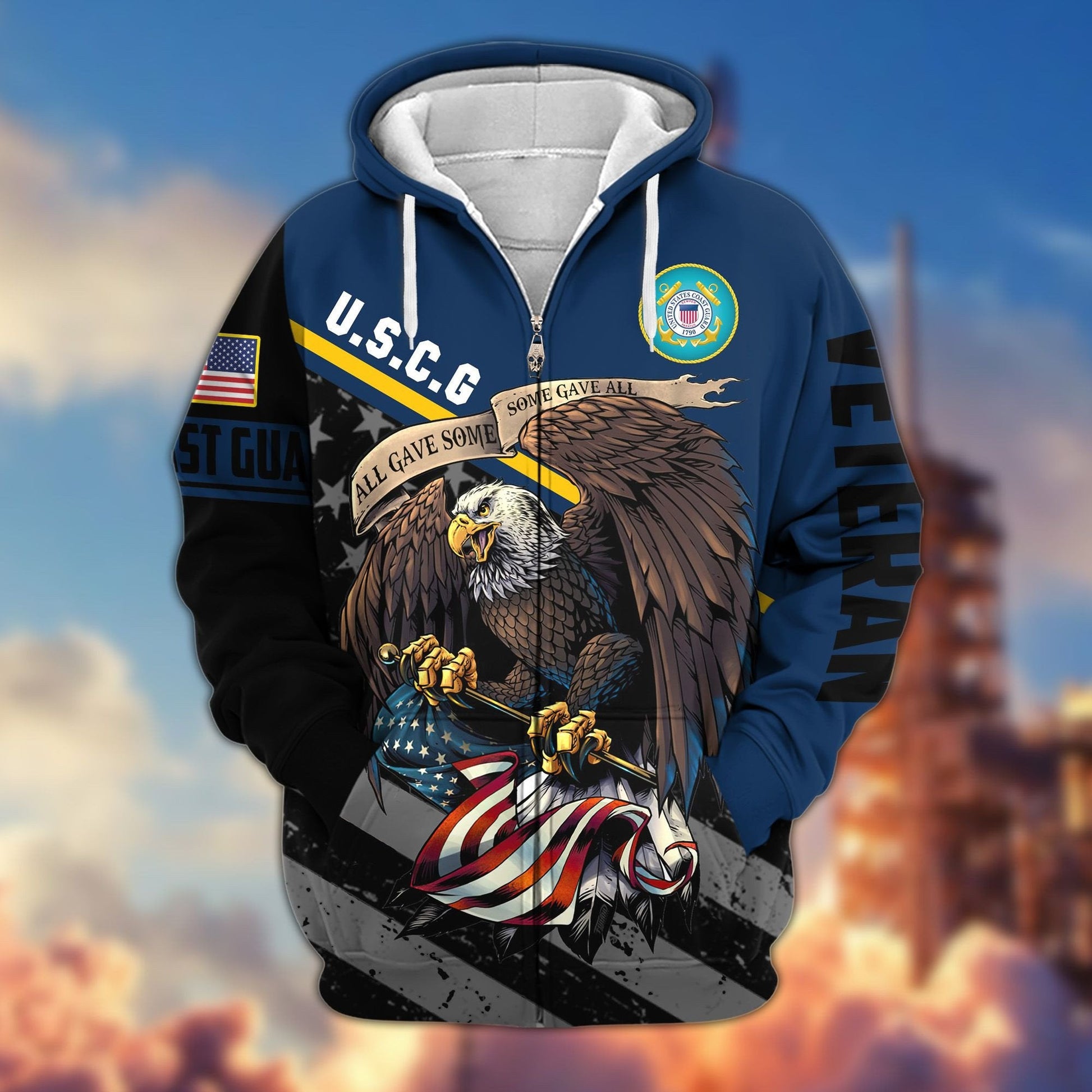 U.S. Veteran Zip Hoodie | Patriotic Gift