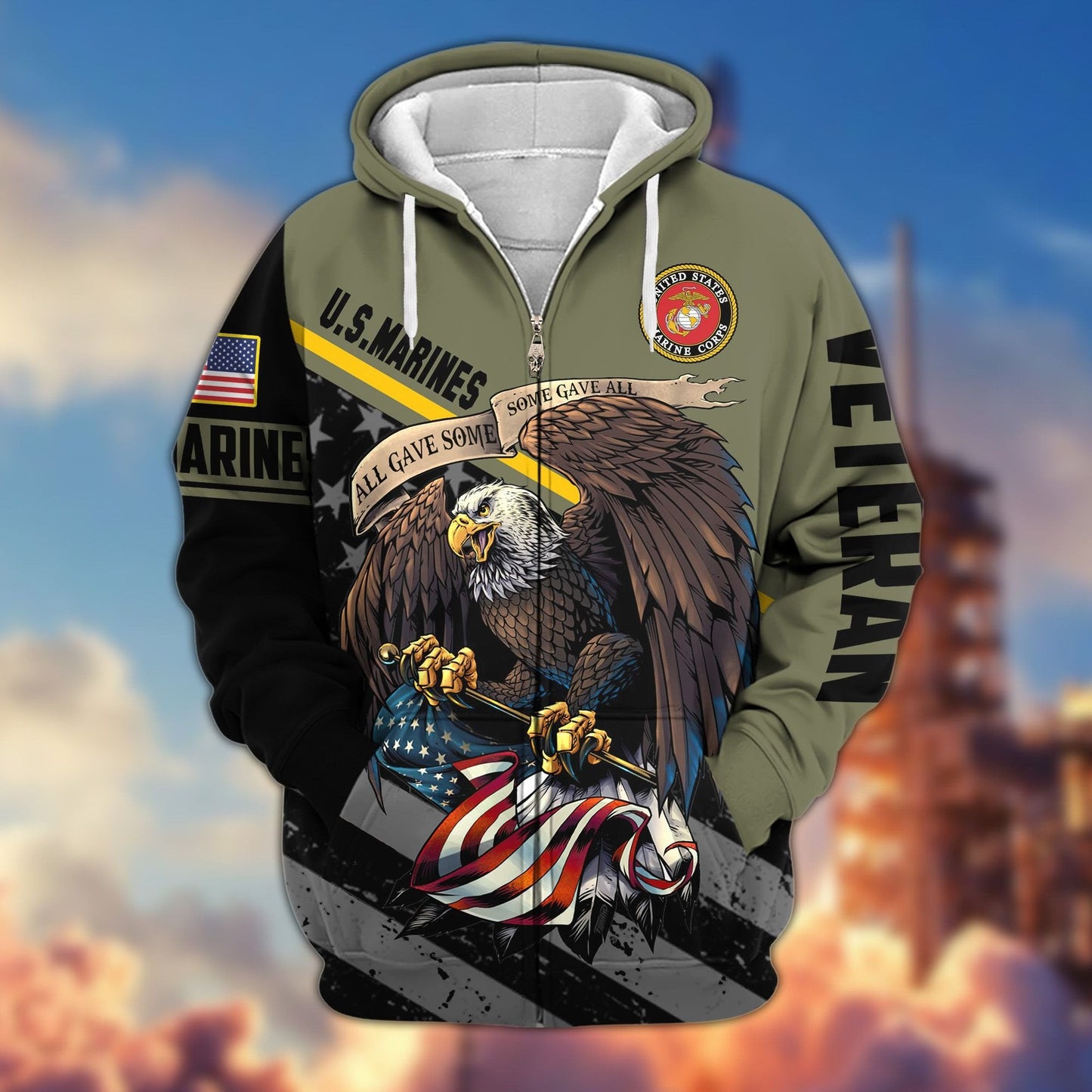 U.S. Veteran Zip Hoodie | Patriotic Gift