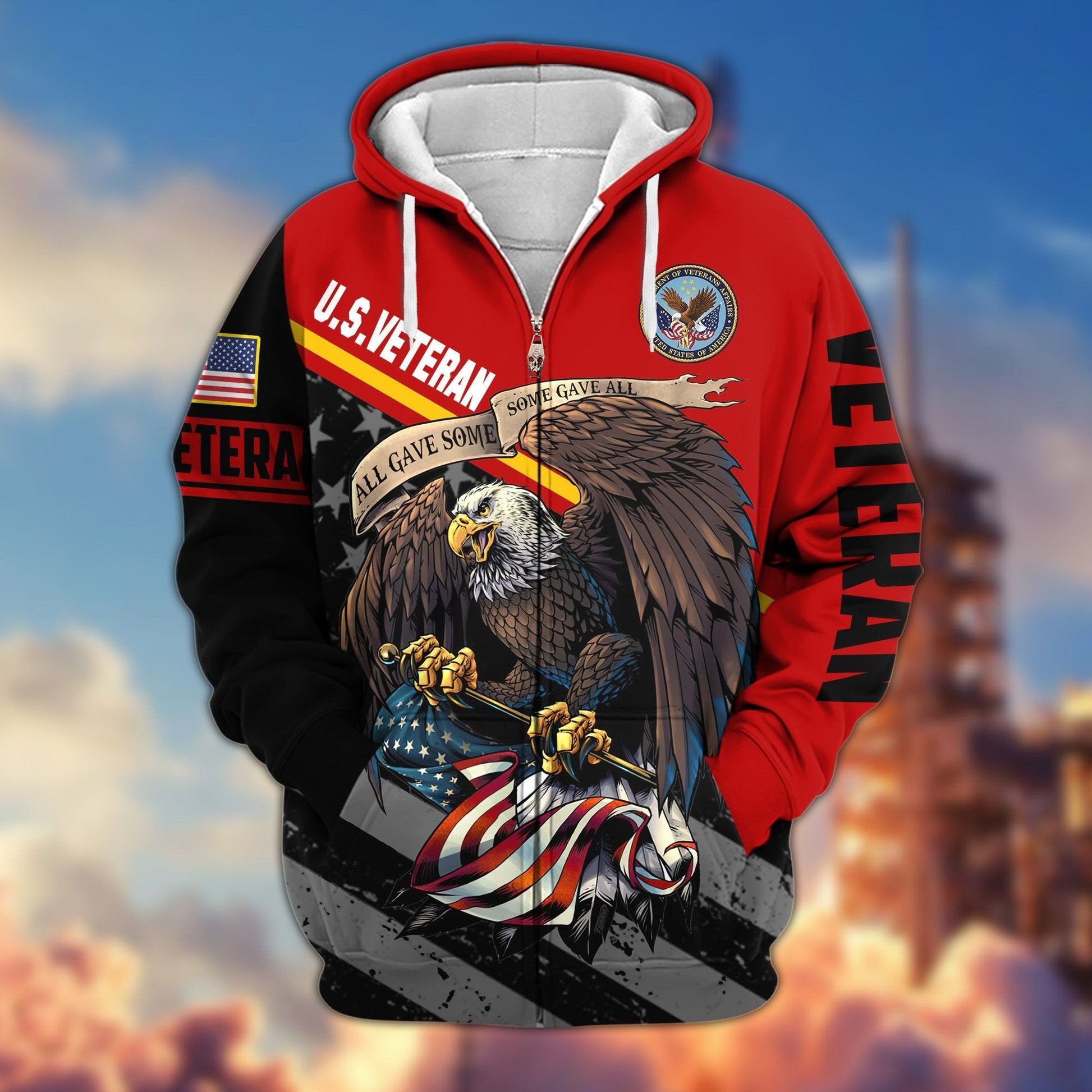U.S. Veteran Zip Hoodie | Patriotic Gift