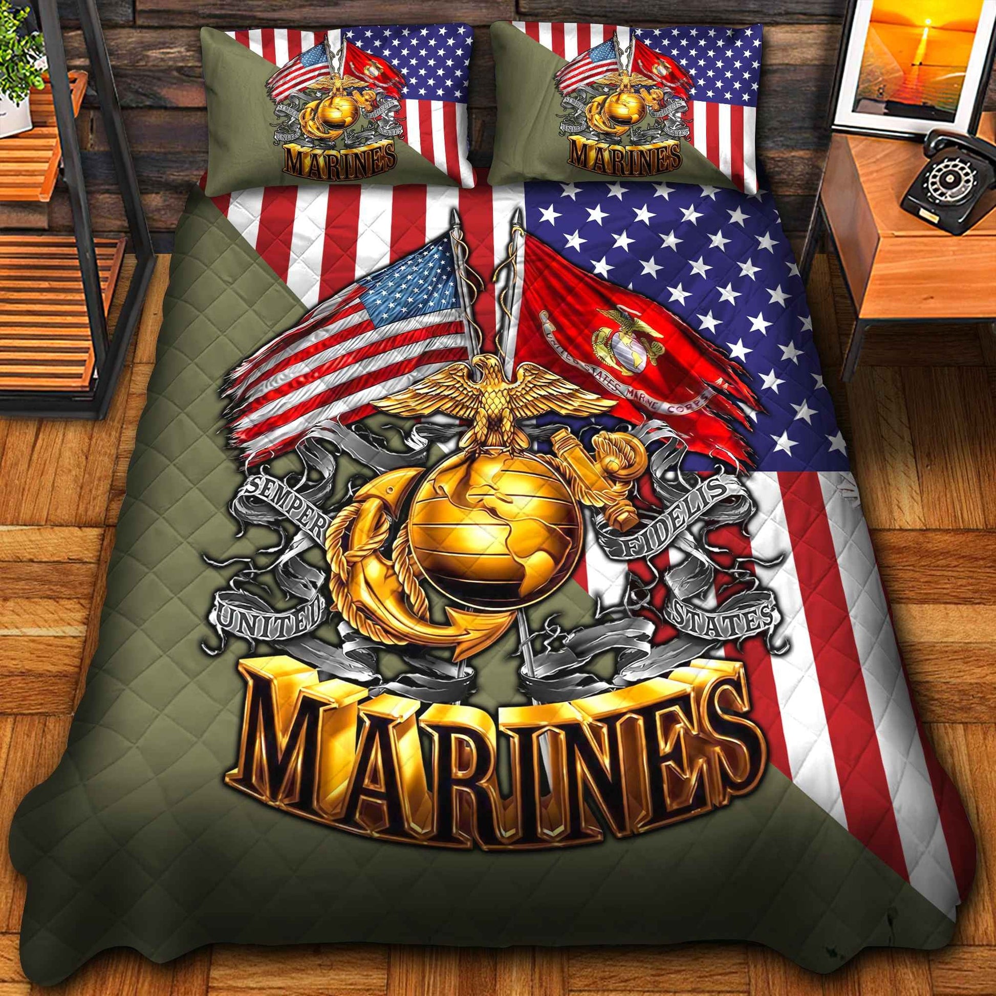U.S. Veteran Bedding Set da270801 | Patriotic Gift