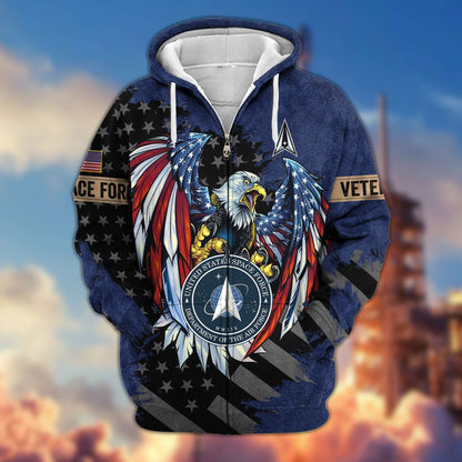 Premium U.S. Veterans Zip Hoodie HG190913 | Veteran Gift