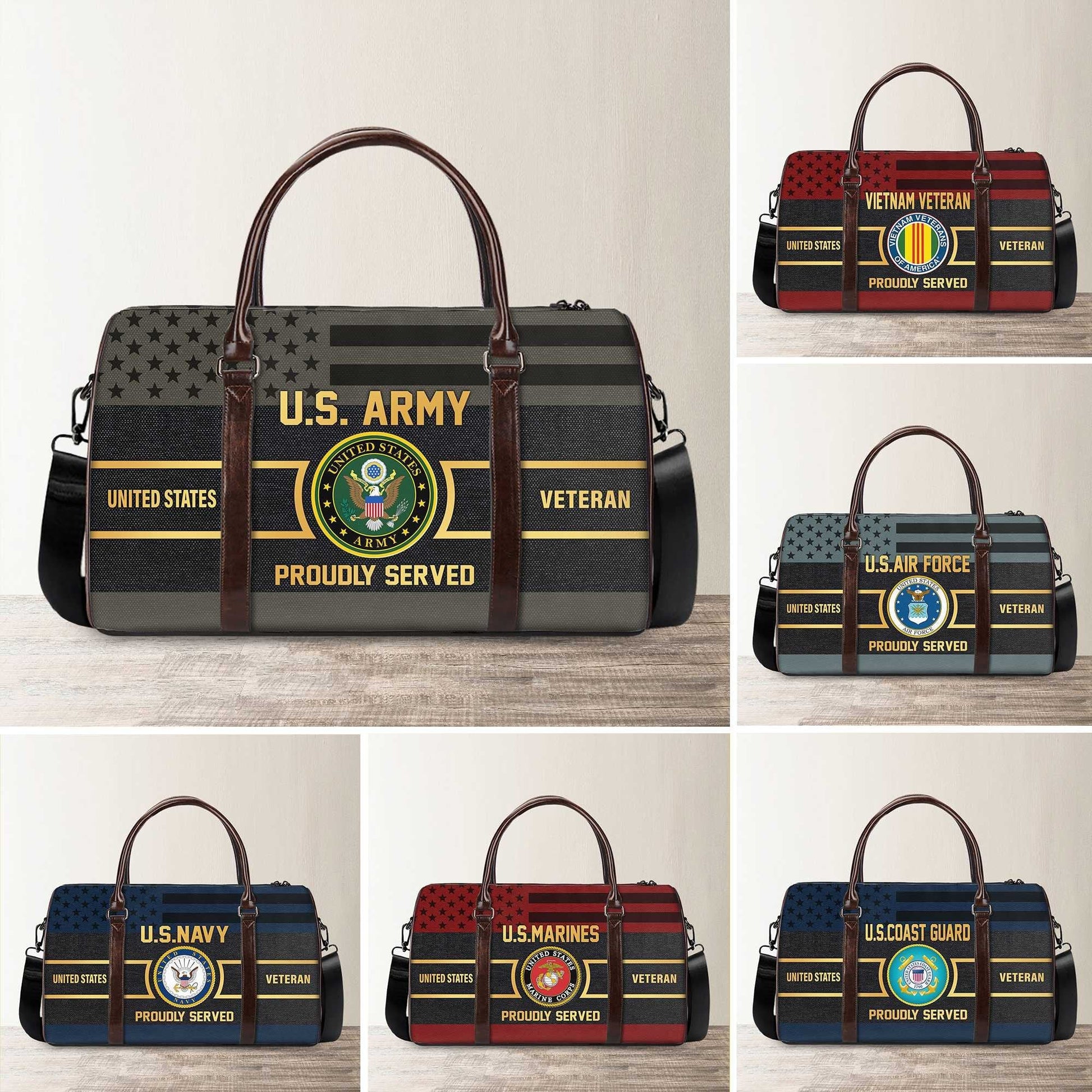 Premium U.S. Veterans Travel Bag | Veteran Gift
