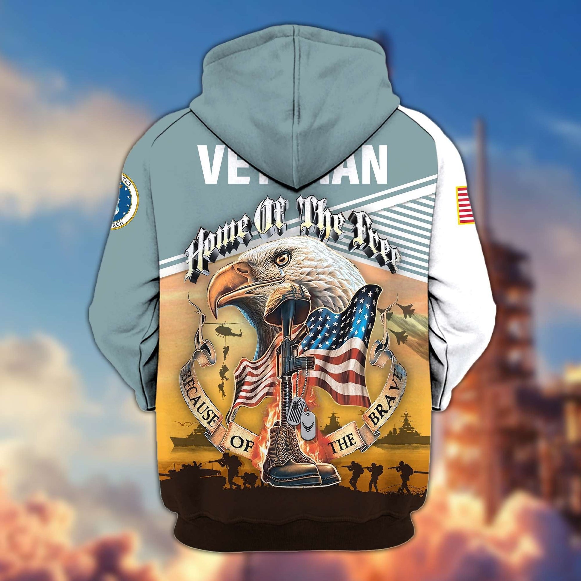 U.S. Veteran Zip Hoodie | Patriotic Gift