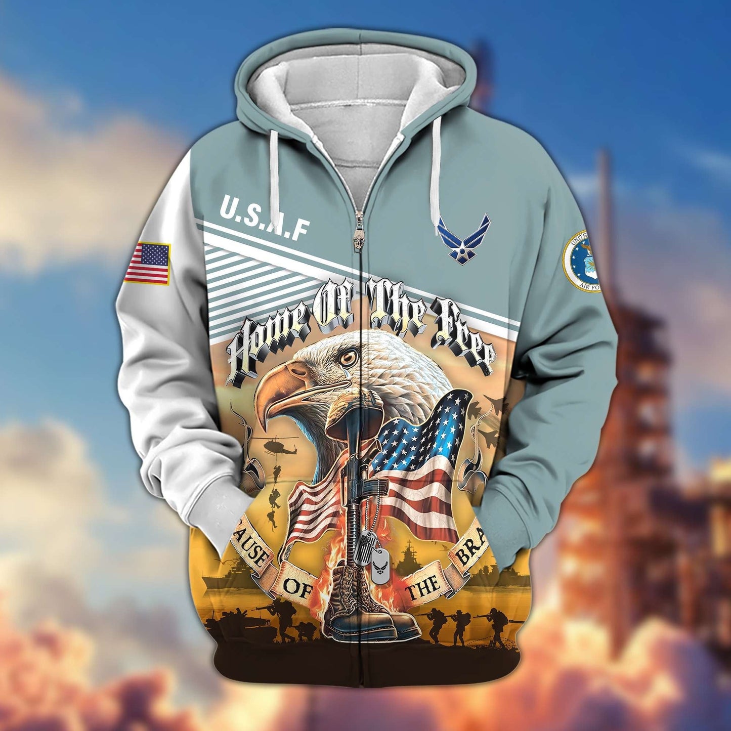 U.S. Veteran Zip Hoodie | Patriotic Gift