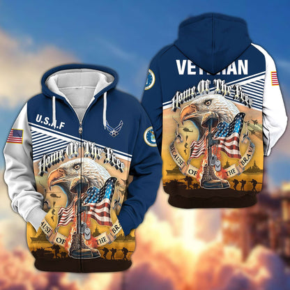 U.S. Veteran Zip Hoodie | Patriotic Gift