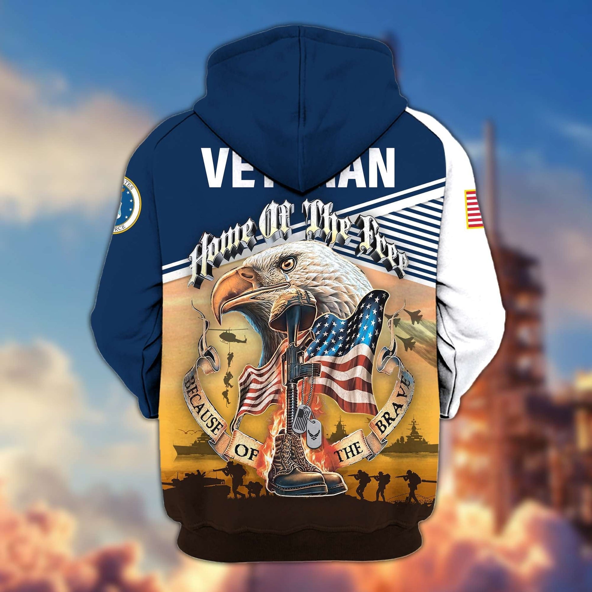 U.S. Veteran Zip Hoodie | Patriotic Gift