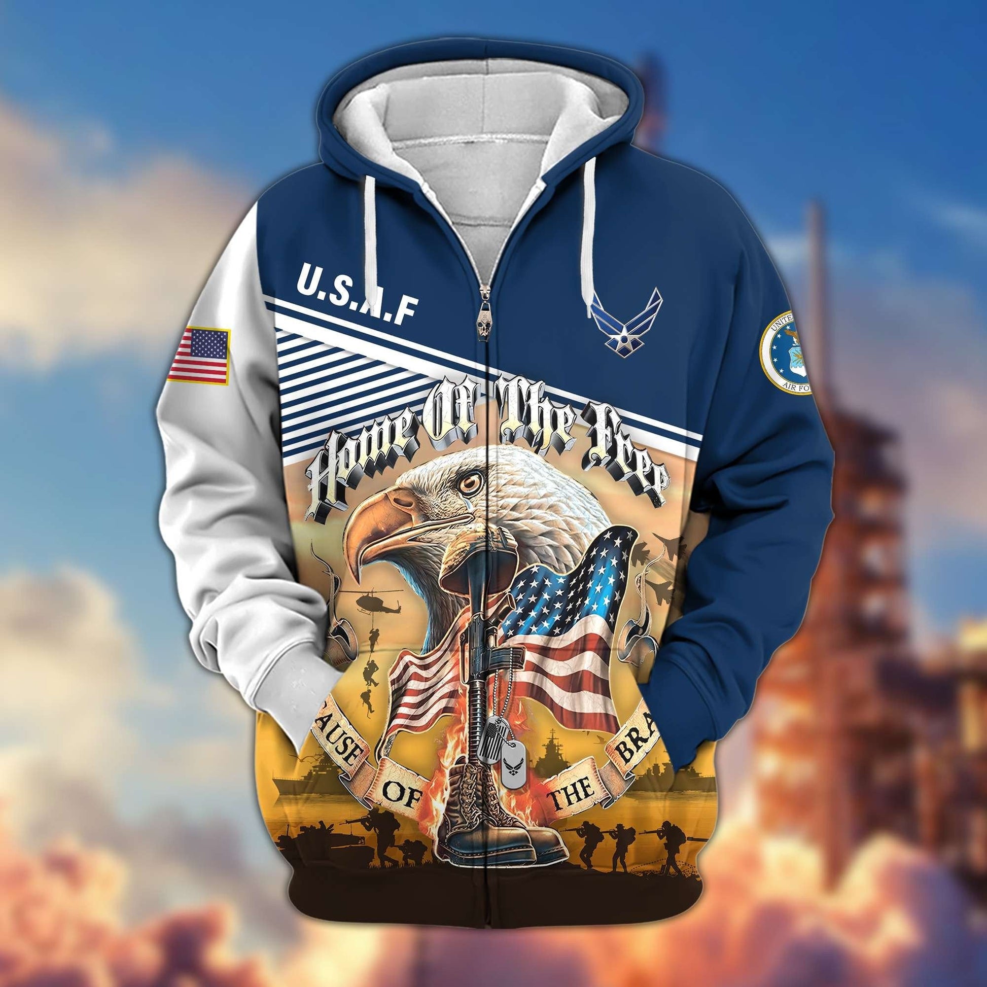 U.S. Veteran Zip Hoodie | Patriotic Gift