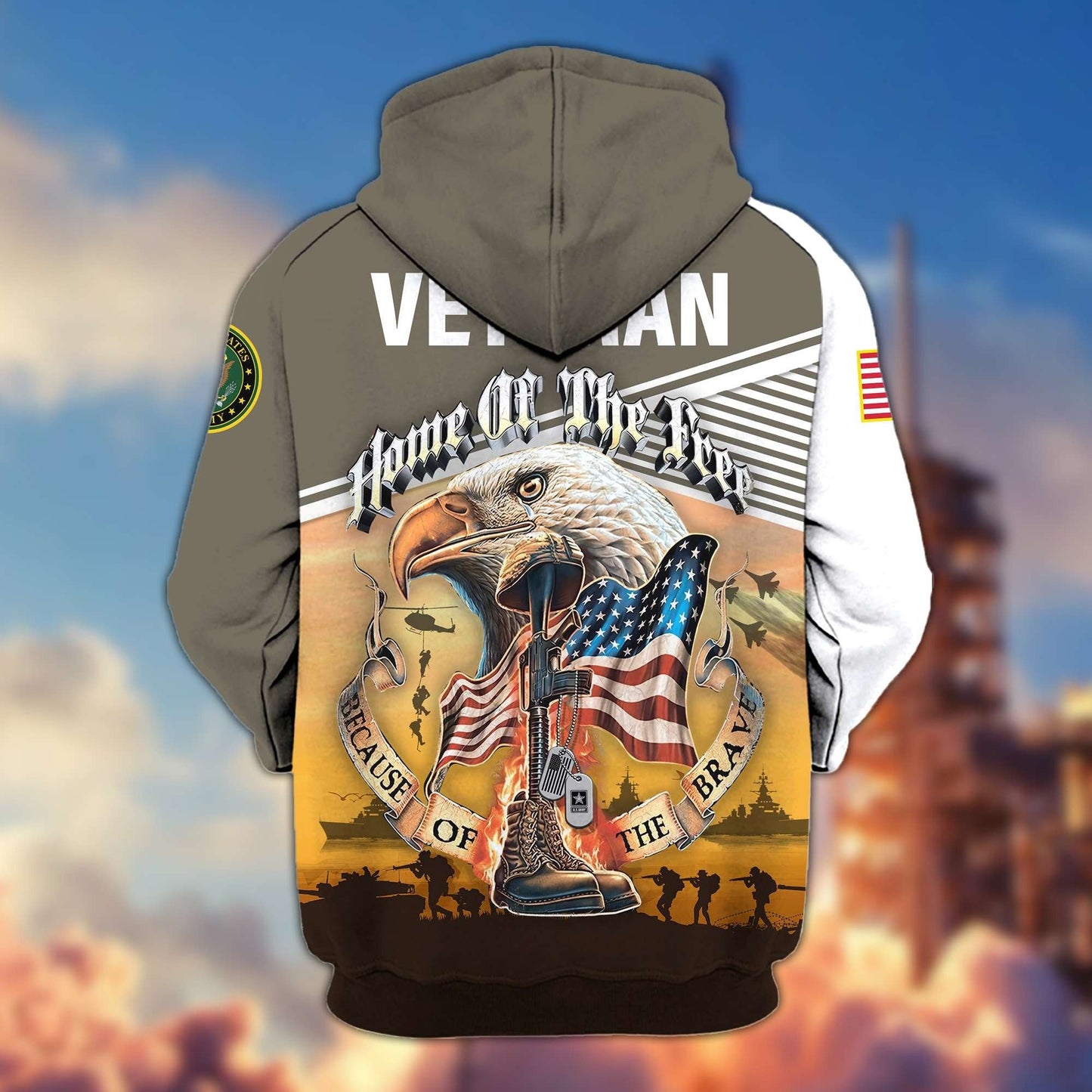 U.S. Veteran Zip Hoodie | Patriotic Gift