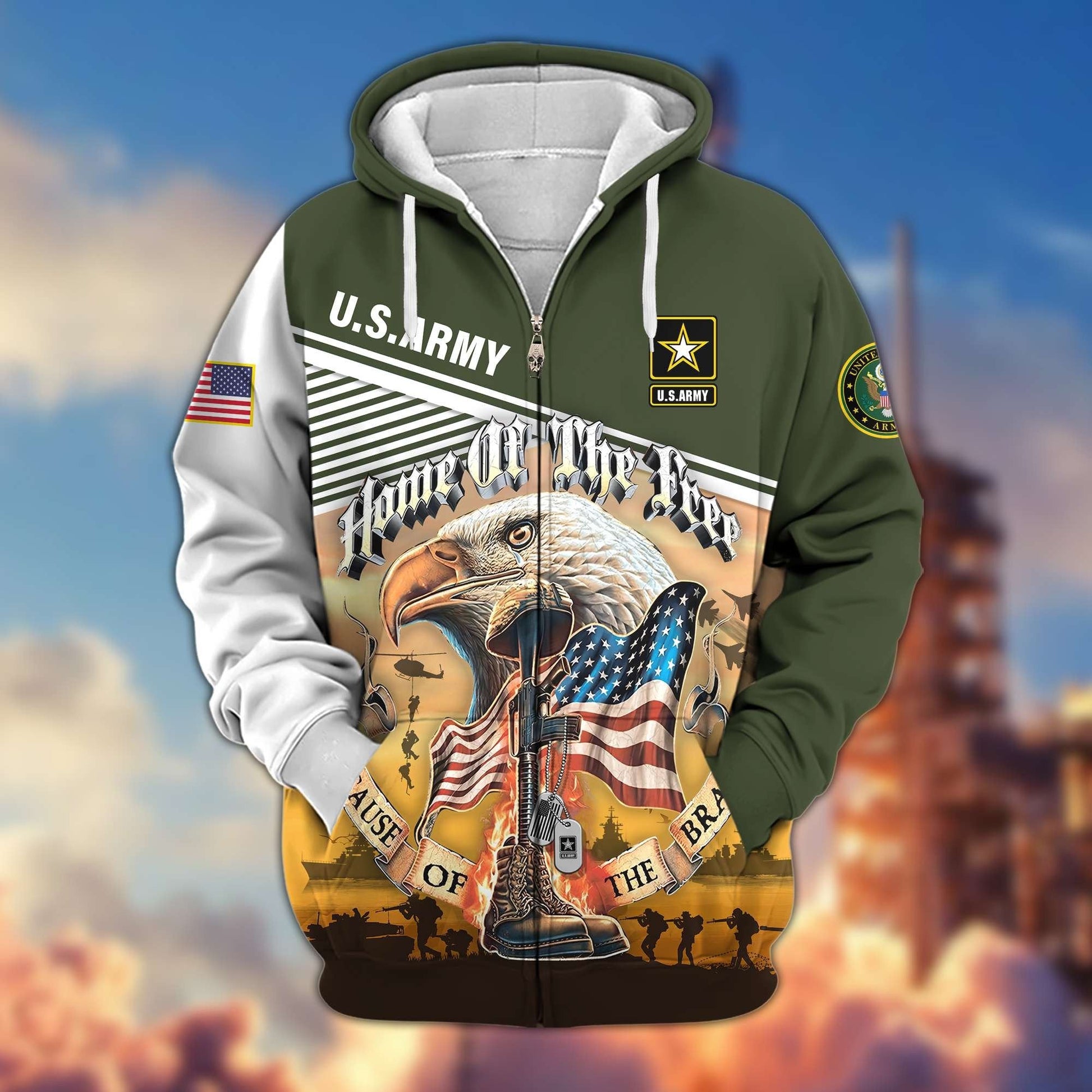 U.S. Veteran Zip Hoodie | Patriotic Gift
