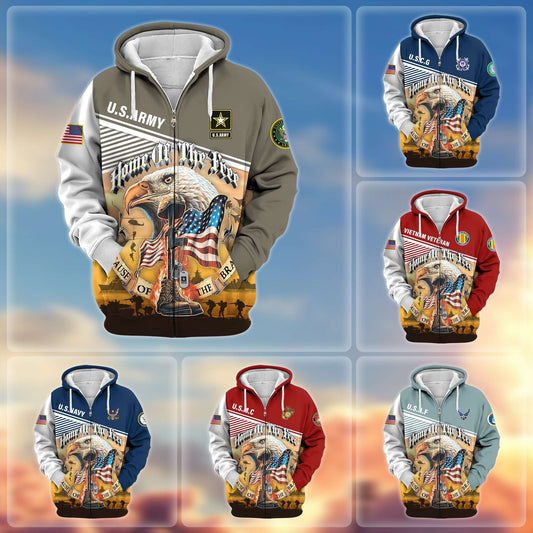 U.S. Veteran Zip Hoodie | Patriotic Gift