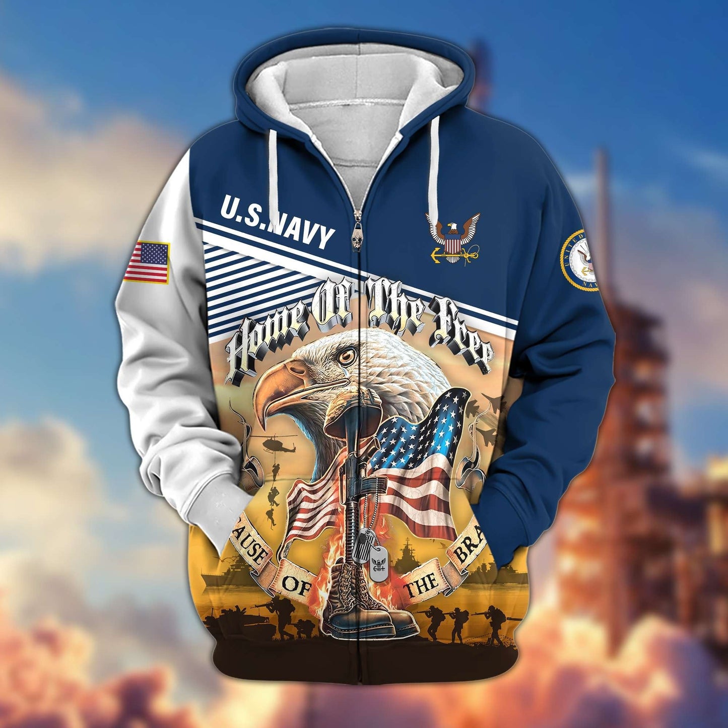 U.S. Veteran Zip Hoodie | Patriotic Gift
