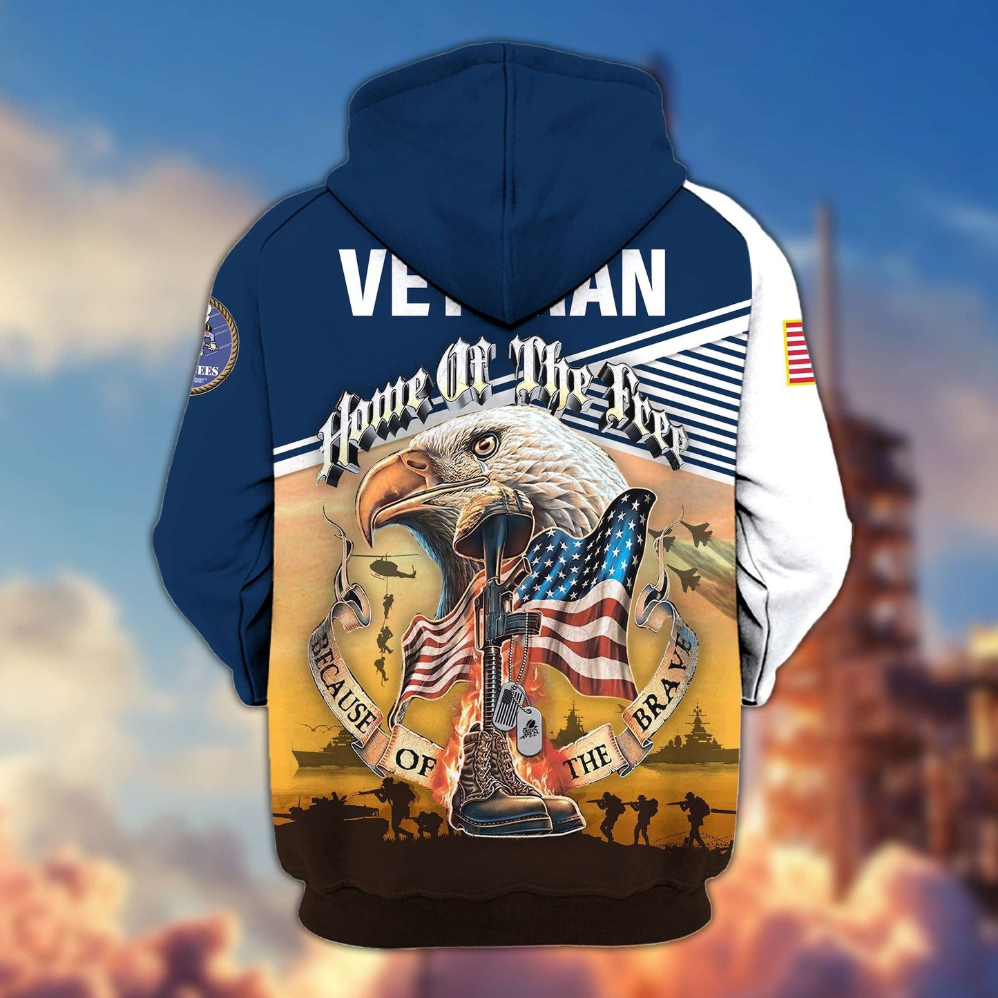 U.S. Veteran Zip Hoodie | Patriotic Gift