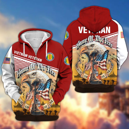 U.S. Veteran Zip Hoodie | Patriotic Gift
