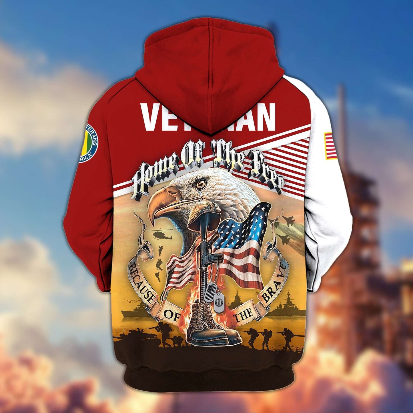 U.S. Veteran Zip Hoodie | Patriotic Gift