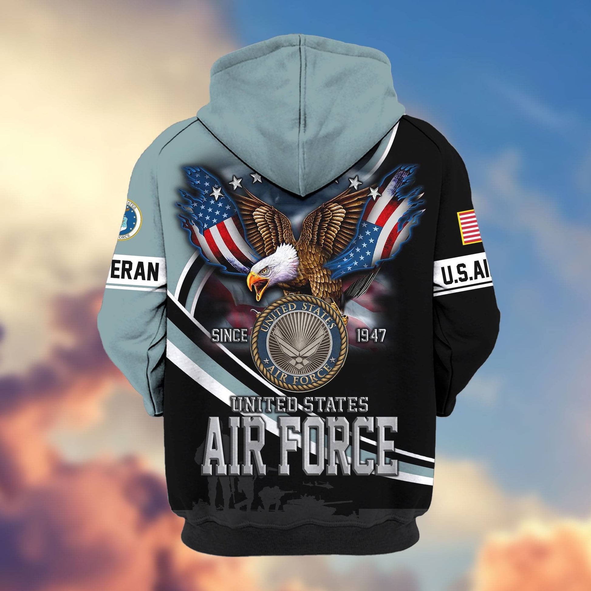 Premium U.S. Veterans Zip Hoodie HG211012 | Veteran Gift