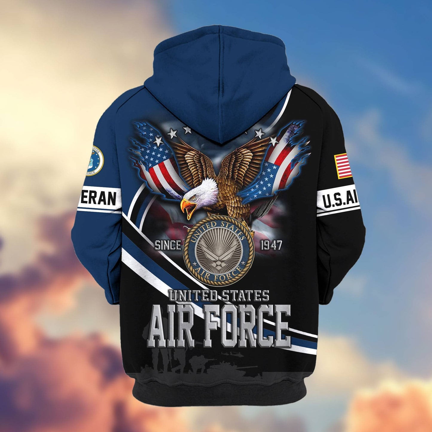 Premium U.S. Veterans Zip Hoodie HG211012 | Veteran Gift