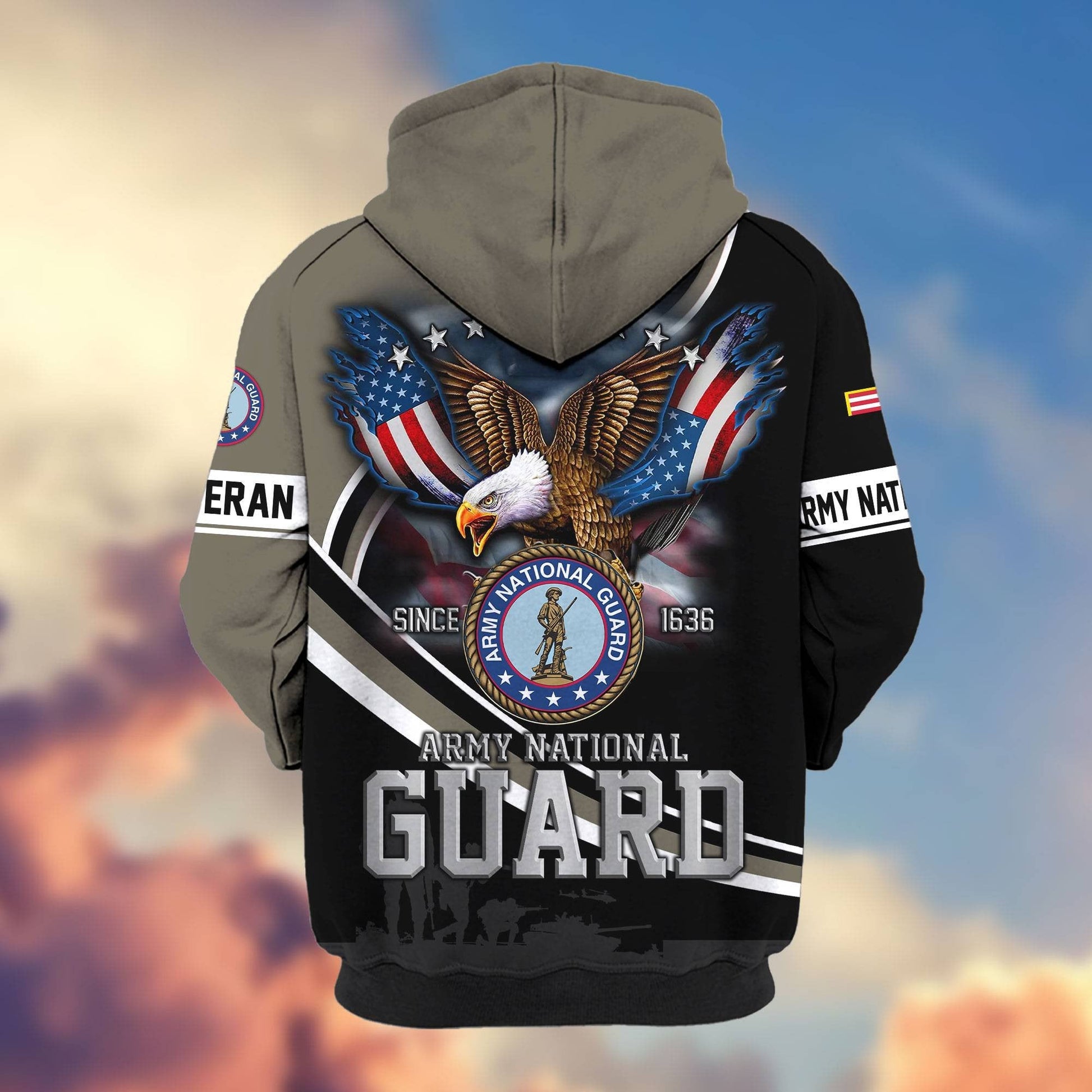 Premium U.S. Veterans Zip Hoodie HG211012 | Veteran Gift