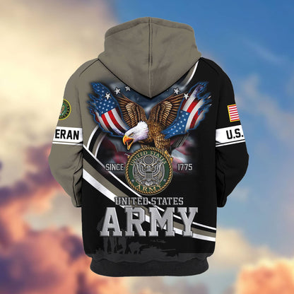 Premium U.S. Veterans Zip Hoodie HG211012 | Veteran Gift