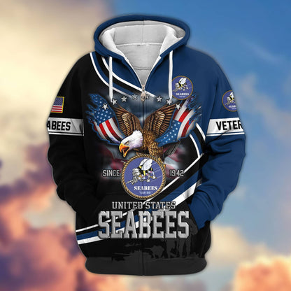 Premium U.S. Veterans Zip Hoodie HG211012 | Veteran Gift
