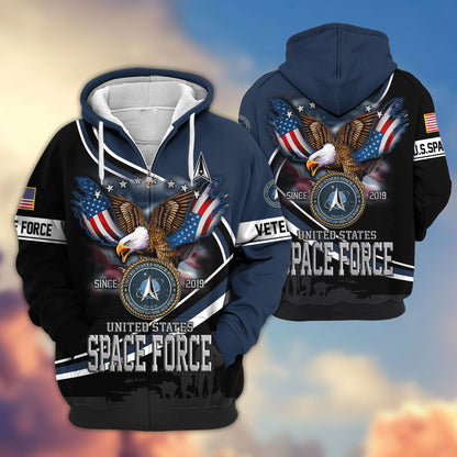 Premium U.S. Veterans Zip Hoodie HG211012 | Veteran Gift