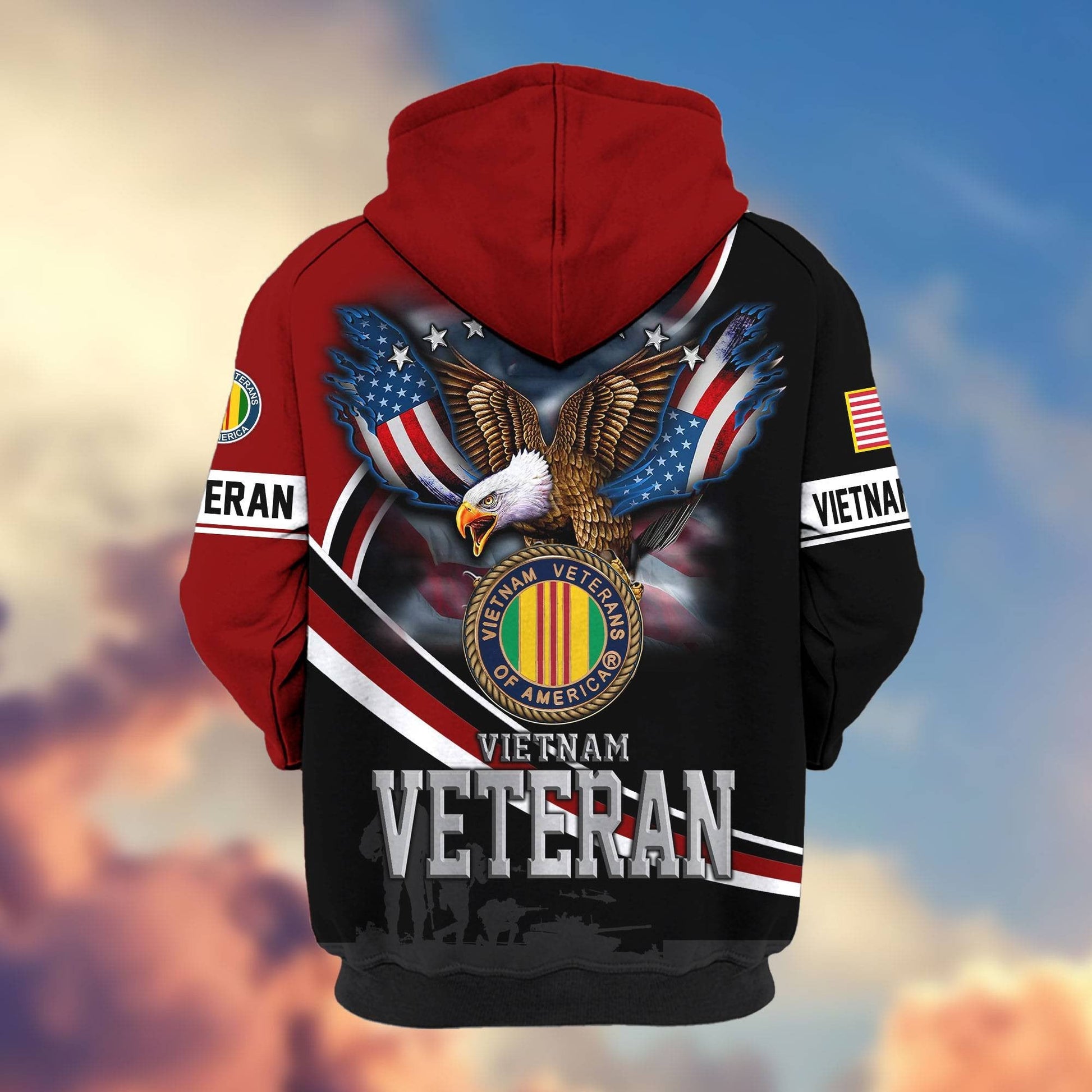 Premium U.S. Veterans Zip Hoodie HG211012 | Veteran Gift
