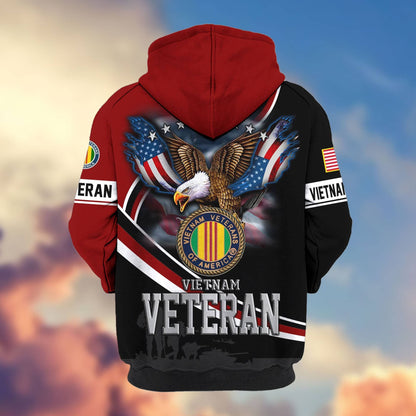 Premium U.S. Veterans Zip Hoodie HG211012 | Veteran Gift