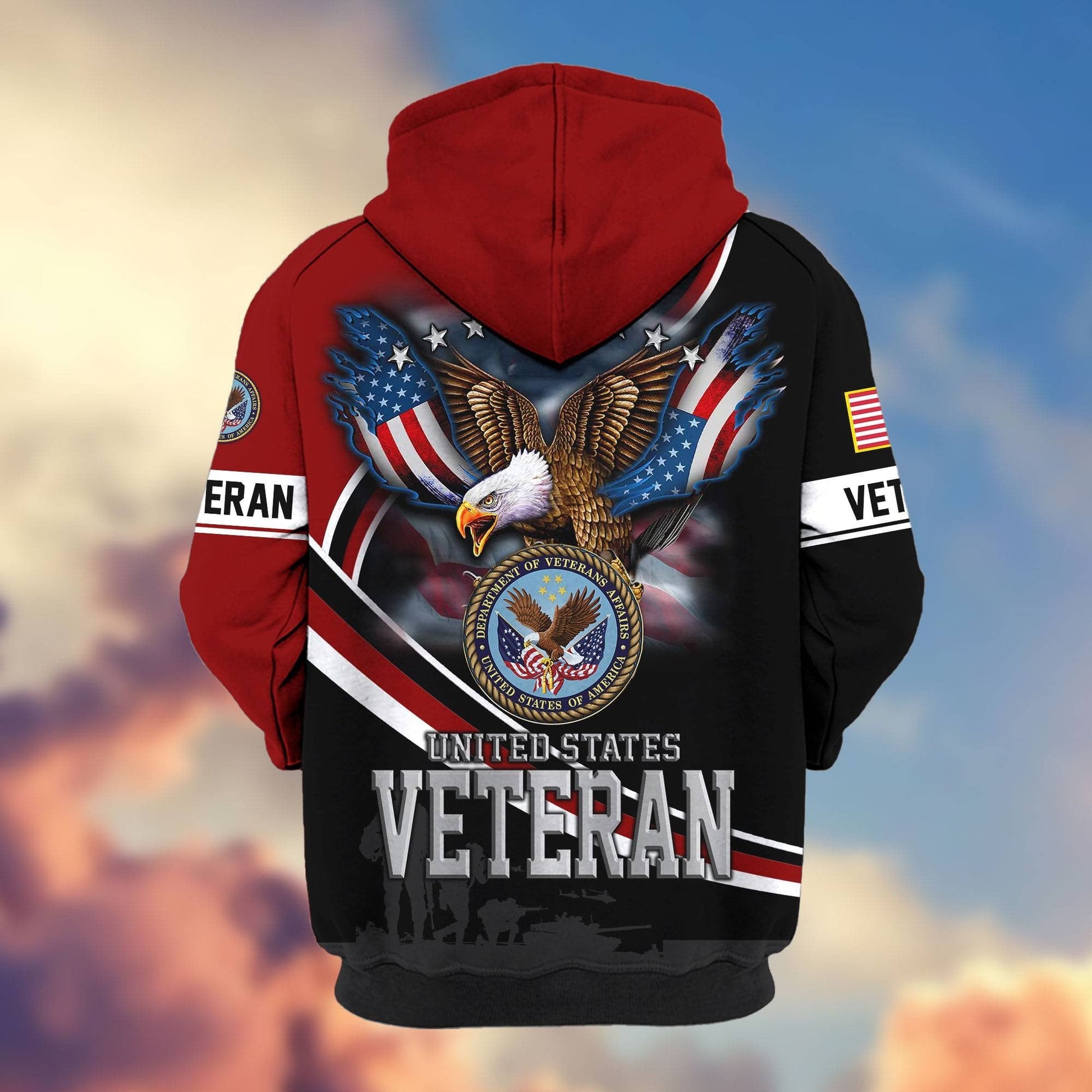Premium U.S. Veterans Zip Hoodie HG211012 | Veteran Gift