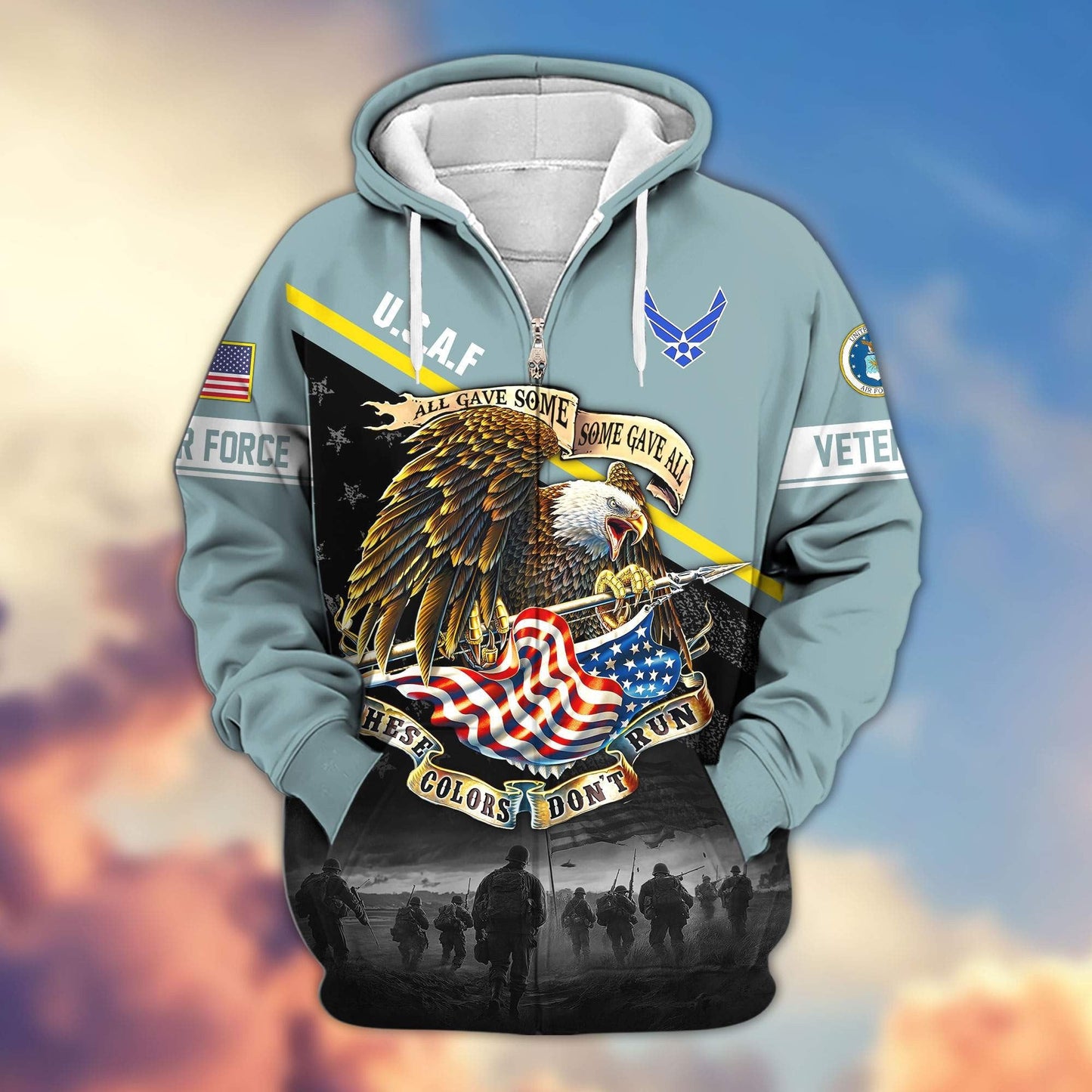 Premium U.S. Veterans Zip Hoodie HG281013 | Veteran Gift