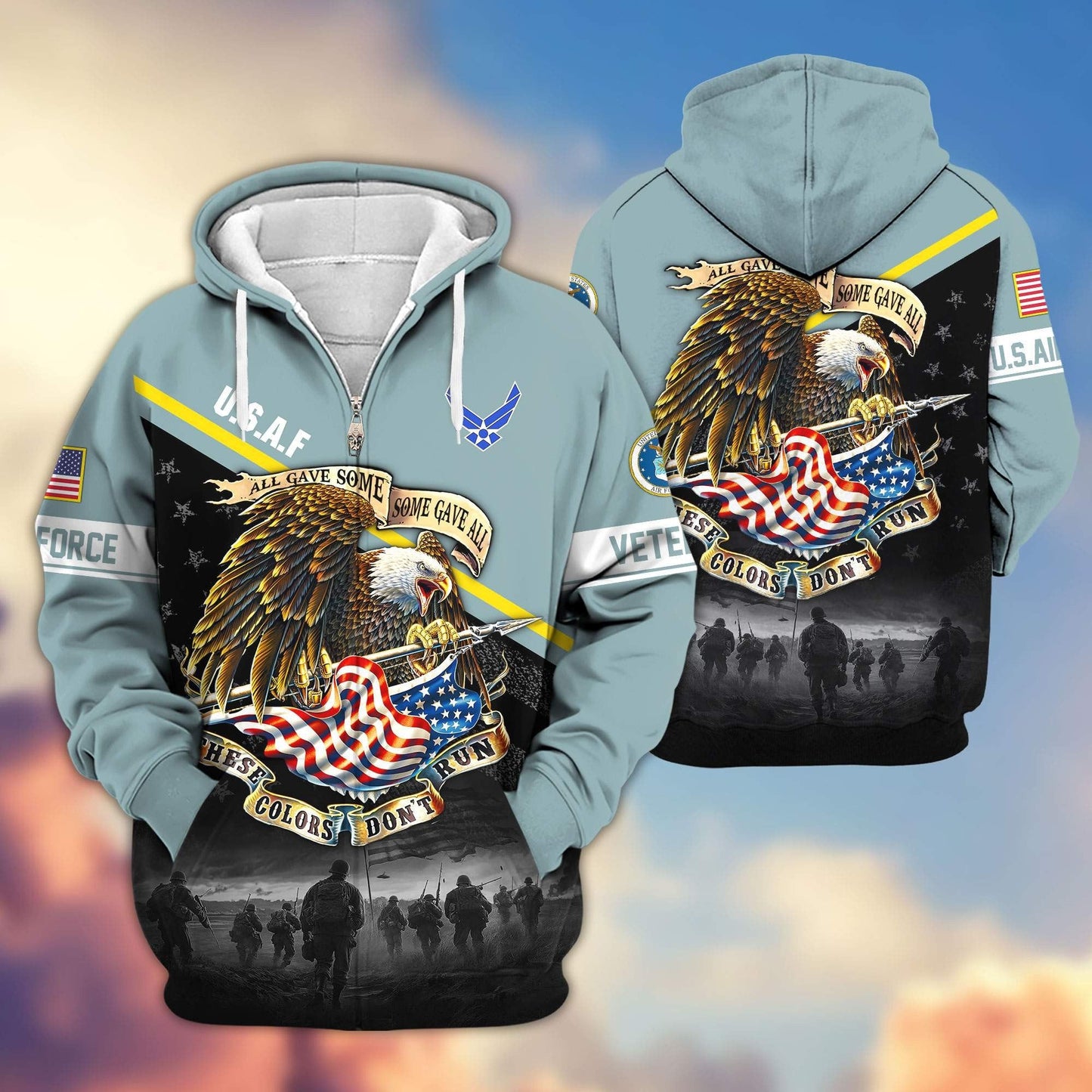 Premium U.S. Veterans Zip Hoodie HG281013 | Veteran Gift