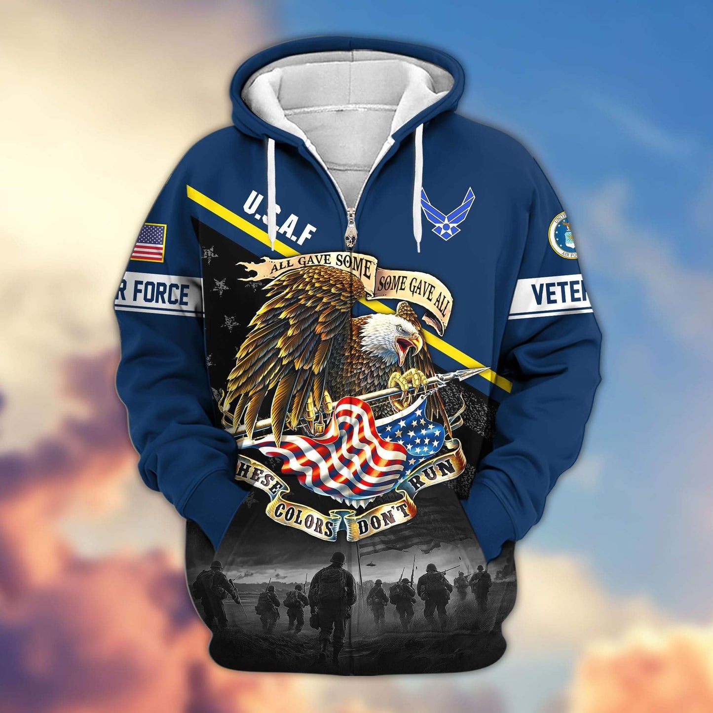Premium U.S. Veterans Zip Hoodie HG281013 | Veteran Gift
