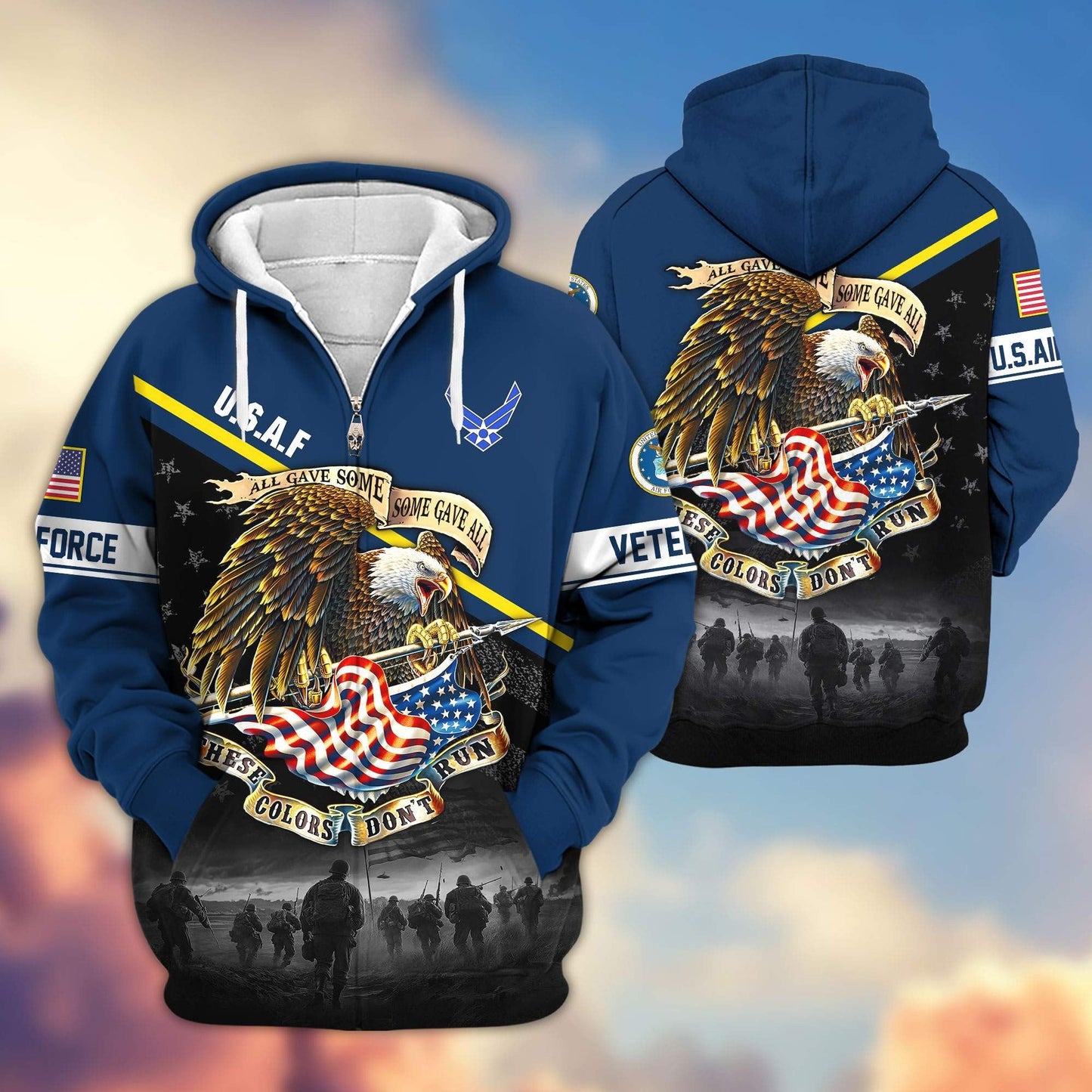 Premium U.S. Veterans Zip Hoodie HG281013 | Veteran Gift