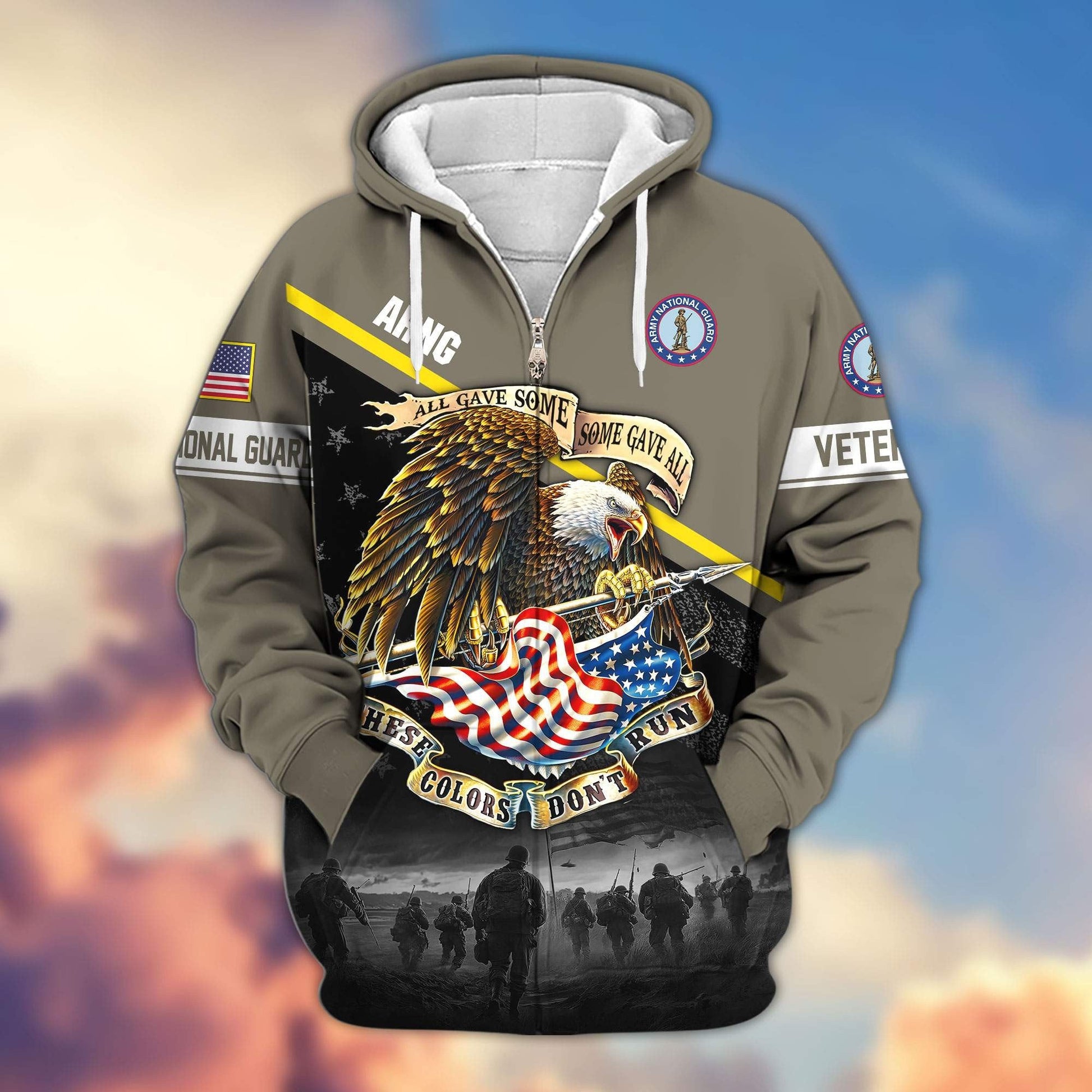 Premium U.S. Veterans Zip Hoodie HG281013 | Veteran Gift