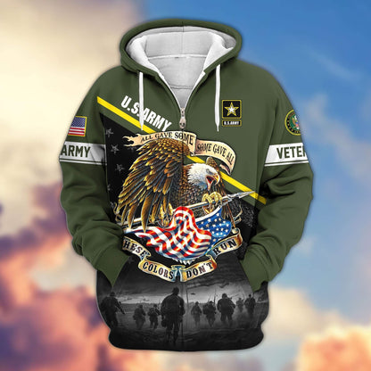Premium U.S. Veterans Zip Hoodie HG281013 | Veteran Gift