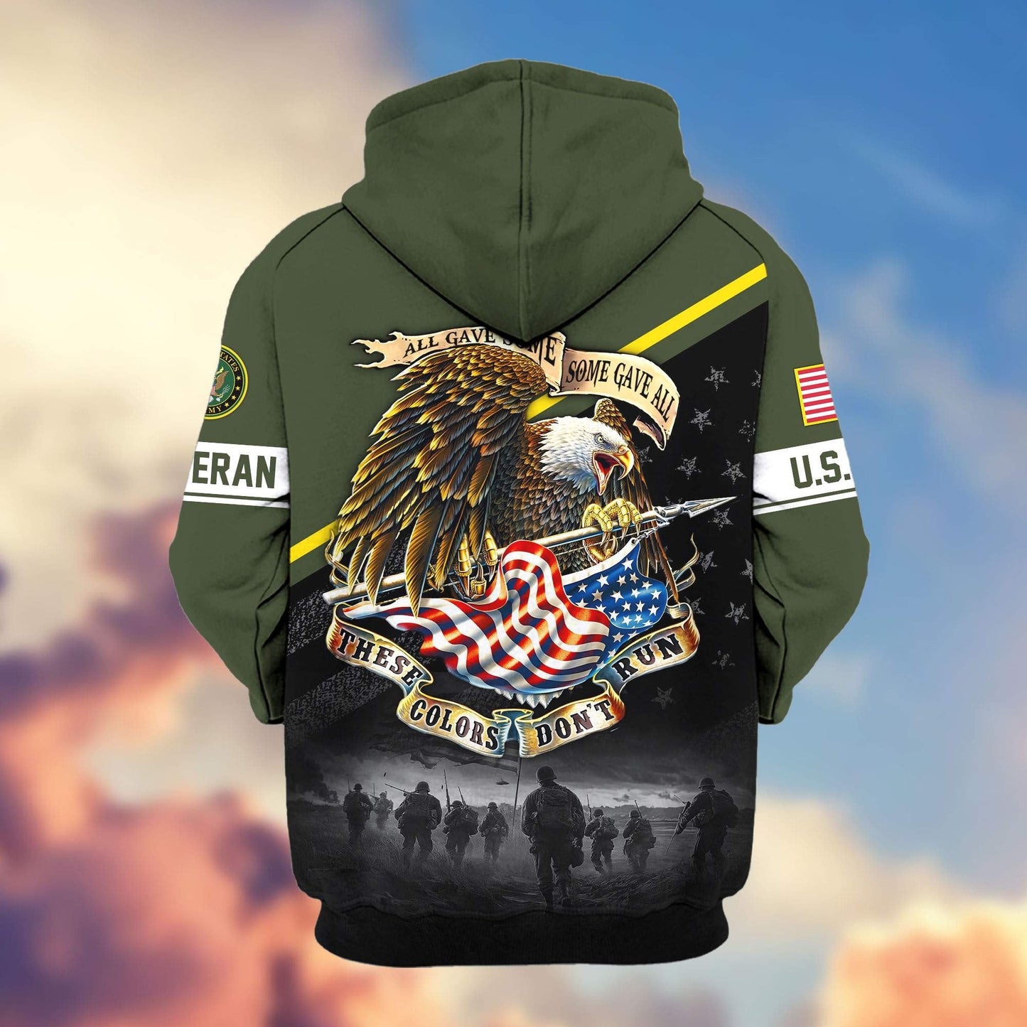 Premium U.S. Veterans Zip Hoodie HG281013 | Veteran Gift