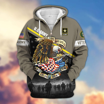 Premium U.S. Veterans Zip Hoodie HG281013 | Veteran Gift