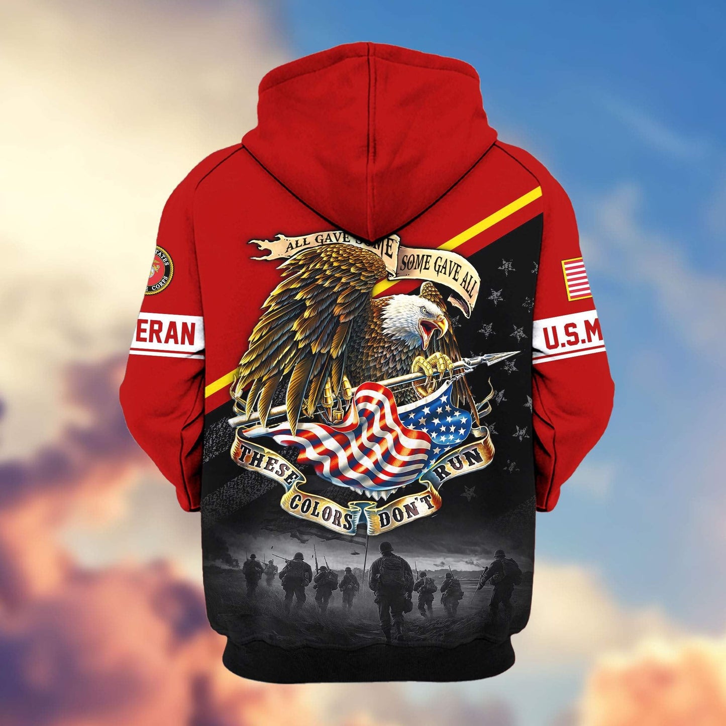 Premium U.S. Veterans Zip Hoodie HG281013 | Veteran Gift