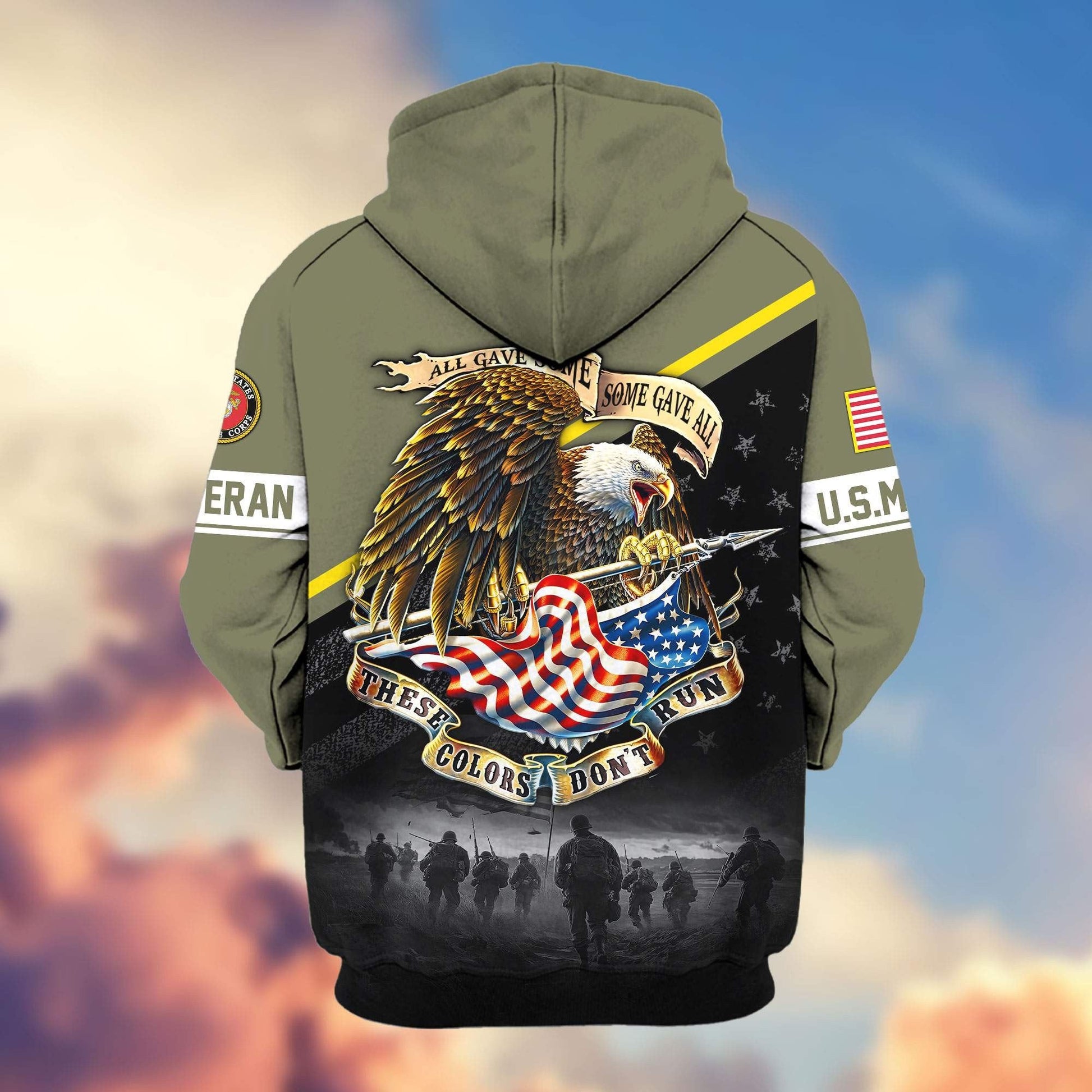 Premium U.S. Veterans Zip Hoodie HG281013 | Veteran Gift