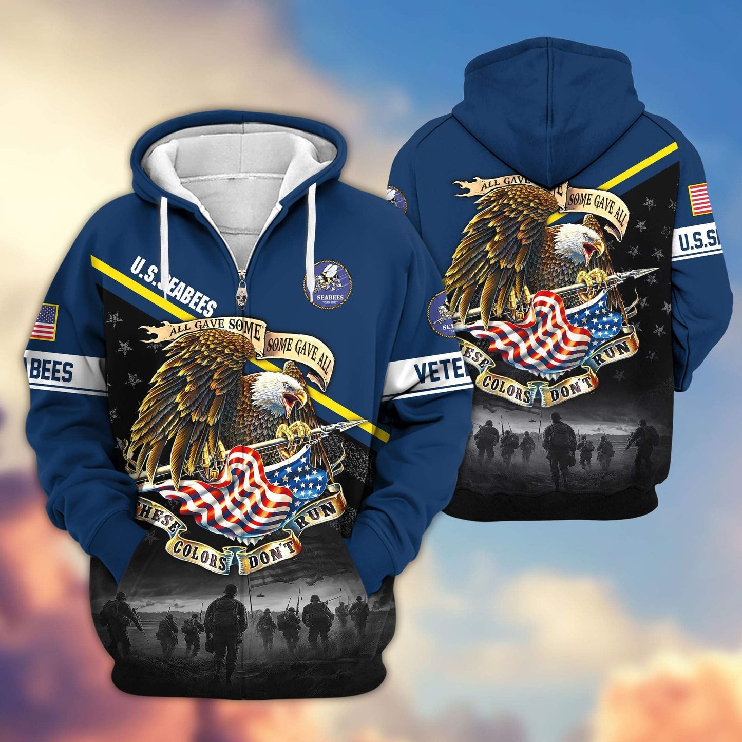 Premium U.S. Veterans Zip Hoodie HG281013 | Veteran Gift