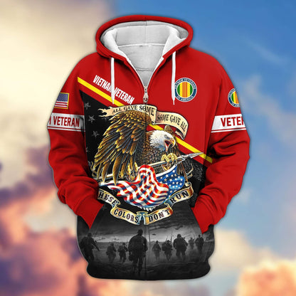 Premium U.S. Veterans Zip Hoodie HG281013 | Veteran Gift