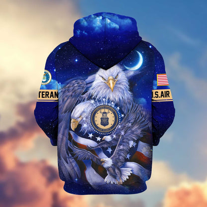 Premium U.S. Veterans Zip Hoodie HG041112 | Veteran Gift
